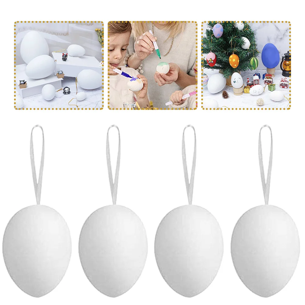 

Egg Decorating Graffiti Easter Eggs Ornaments for Kids Decors Fake Plastic Decorations Child