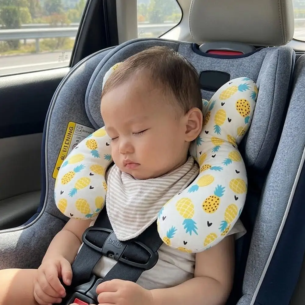 Baby Travel Pillow, Upgrade U-Shape Infant Pillow for Car Seat Pushchair and Stroller, Comfortable Rest Cushion for Kids Toddler view 6