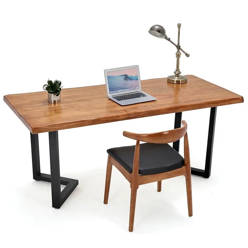 Solid wood conference table and chair combination strip table loft desk