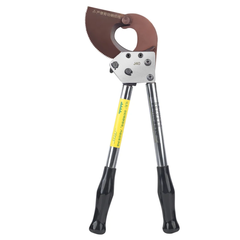 

Ручной кабелерез J-40 с трещоткой