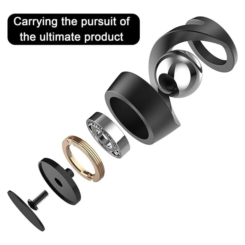 ABWE-デスクトップ吊り下げジャイロスコープ、重力に逆らうキネティックデスク、ストレスリリーフキネティック彫刻アルミニウムロータリージャイロ