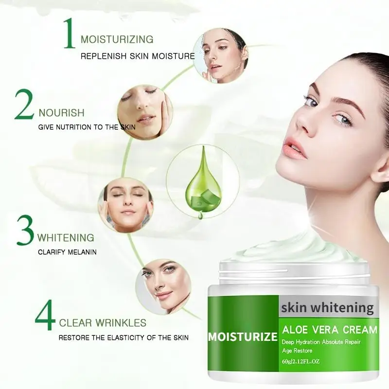Aloe Vera Cream Face Moisturizing Repairing Brightening Facial Skin Care