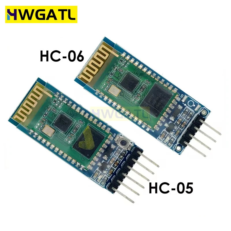 HWGATL  NEW HC-05 HC 05 hc-06 HC 06 RF Wireless Bluetooth Transceiver Slave Module RS232 / TTL to UART converter and adapter