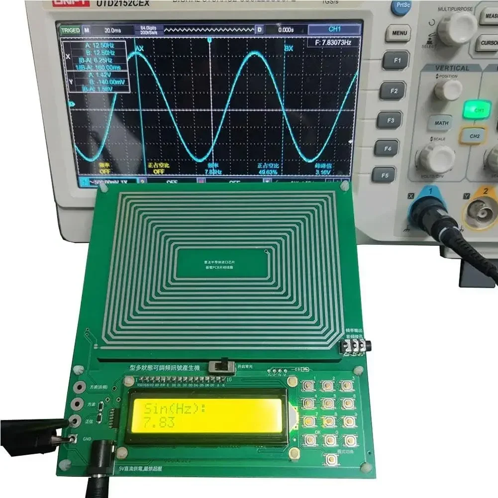 Adjustable 0.01Hz~100KHZ 7.83HZ Schumann Sine Wave Resonance Generator Ultra-Low Frequency Pulse Generator Resonator USB