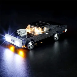 (Only LED Light No Bricks)  76912 Fast Furious 1970 Dodge ChargerRT Building Blocks Bricks Kits Sets Not Include Model