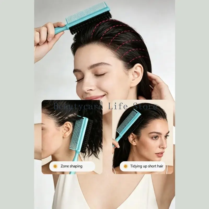 652C Hair Brush With Boar Bristles And Nylon Teeth Perfect For Stylists And Home Use