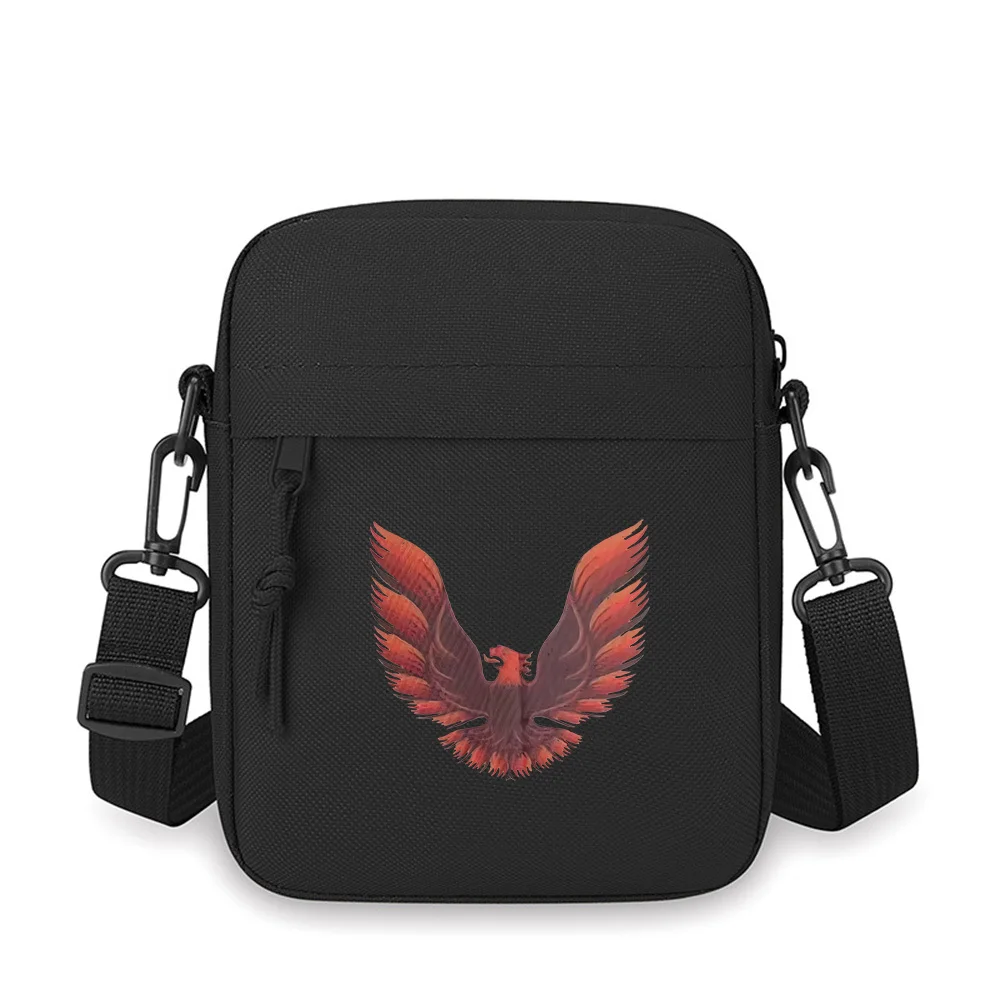 

Fiery wings,soaring creature design Men Crossbody Bag Single Shoulder Women Cartoon Anime Film Printing Design Unisex