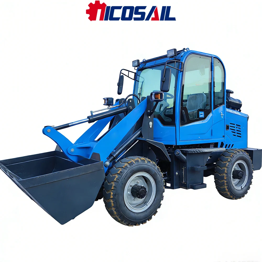 

Nicosail ZL910 Mini Wheel Loader for Ranch Pasture Renovation Hay Carting Silo Filling Pen Cleaning High-Lift Flexible Work