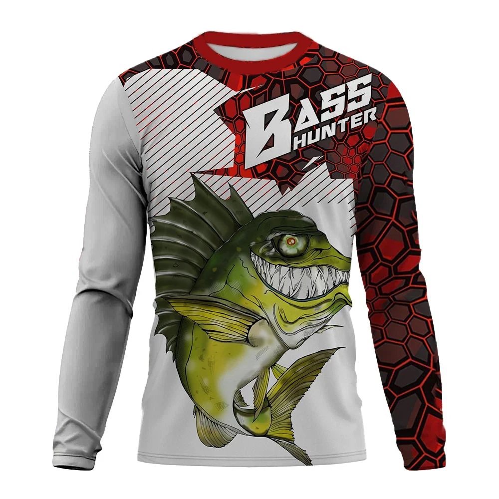 Fishing TShirt 3d Fish Print Long Sleeve T Shirt For Men Street O Neck Pullover Oversized Tee Shirt Man Fashion Kids Clothing