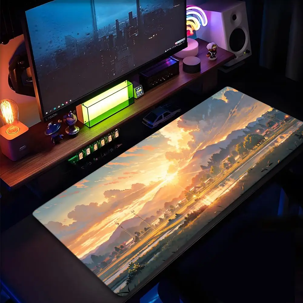 

Anime Landscape Mouse Pad Lock Edge Mouse Pad Computer Mousepad XXL Padmouse Gamer Laptop Keyboard Mouse Mats Carpet