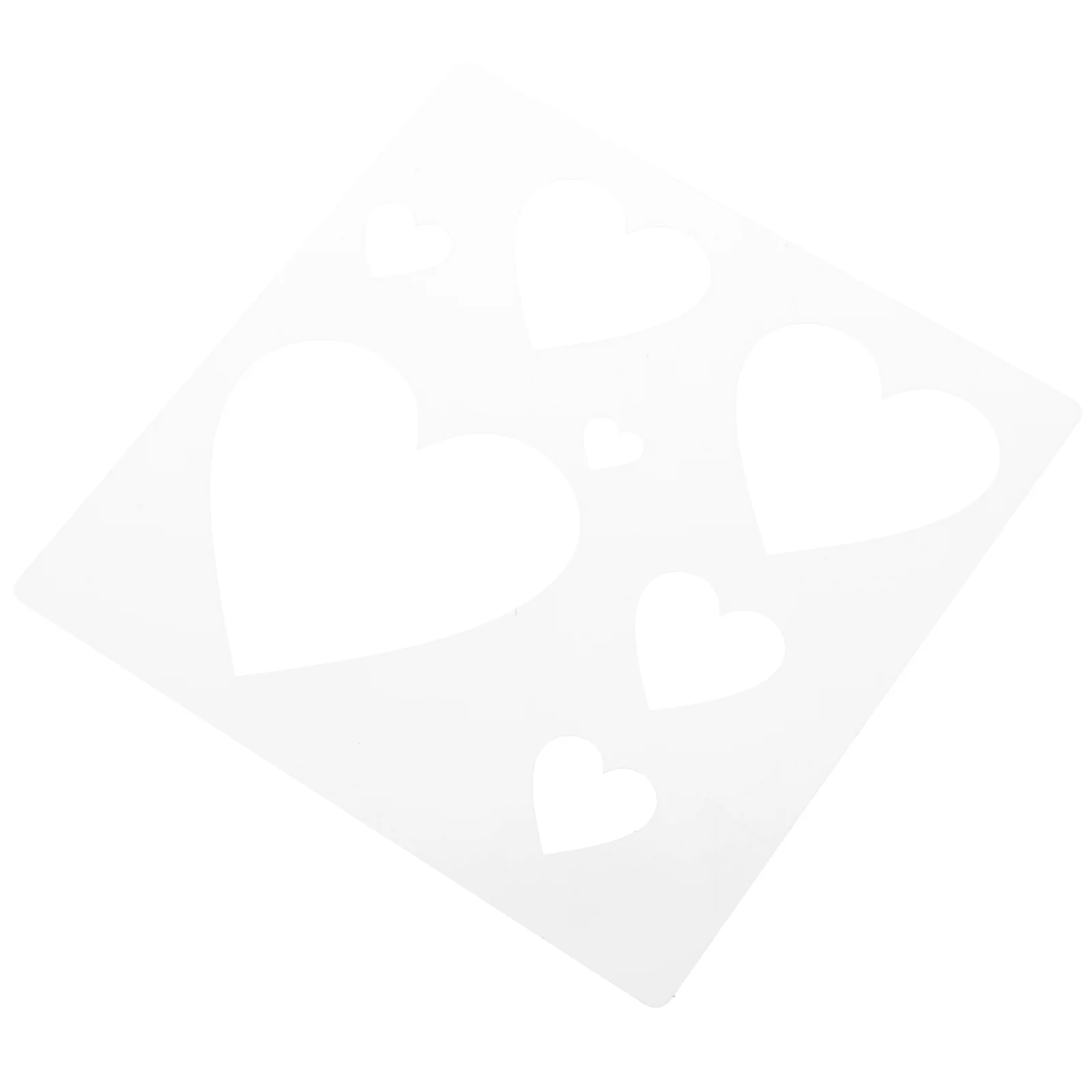 Heart Hollow Template Spring Stencils for Kids Reusable Wood Decoration Washable Paint Craft Supplies Plastic Holiday