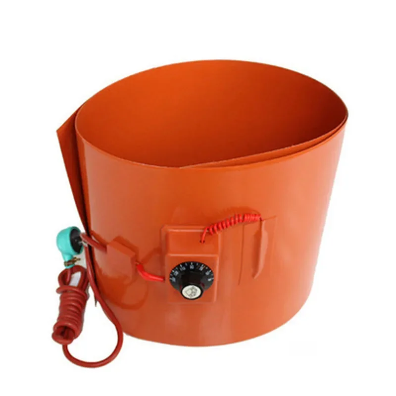 2025 Customizable 200L Oil Drum Silicone Heating Belt Silicone Rubber Heater 1740x250mm 2000W (Service life more than 10 years)