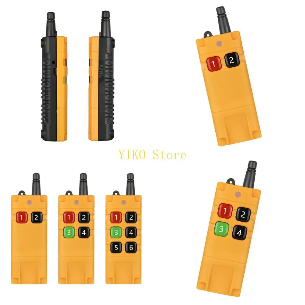 K32C Industrial Remote Control Featuring Quick Charging Technology LED Power And Extended Operate Time 2/4/6-Key
