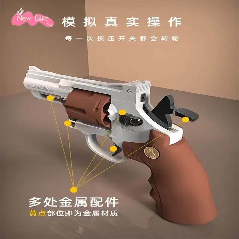 Soft Bullet Gun ZP5 Revolver Soft Bullet Launcher Pistol Toys for Kid Adult CS Game Outdoor Weapon