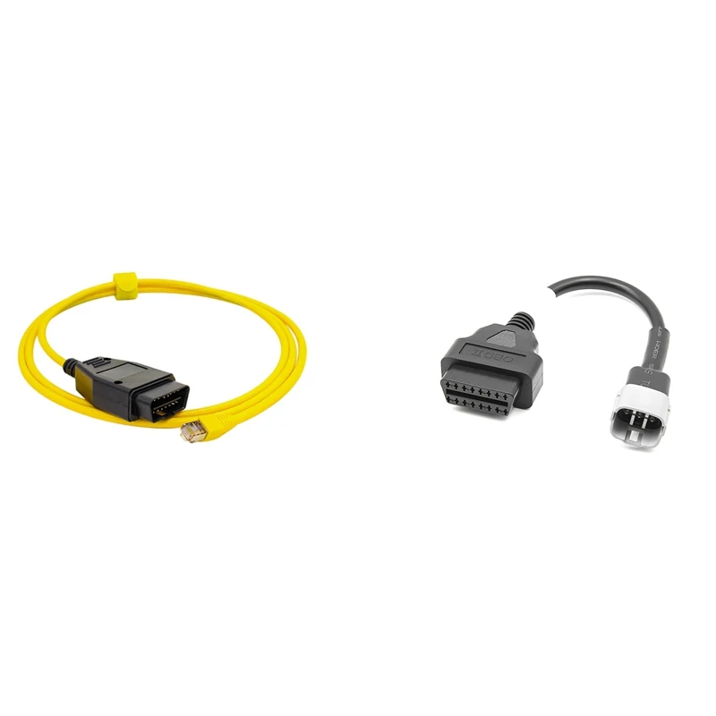 2PCS ESYS Data Cable For-BMW ENET Ethernet To OBD Interface For E-SYS ICOM Coding With OBD Motorcycle Cable For Suzuki