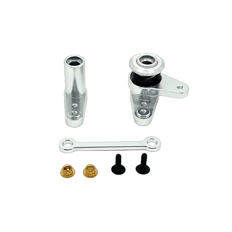 MJX 1/14 14207 14208 قطع غيار السيارات للتحكم عن بعد مكونات التوجيه المعدنية المحدثة والمعدلة #3