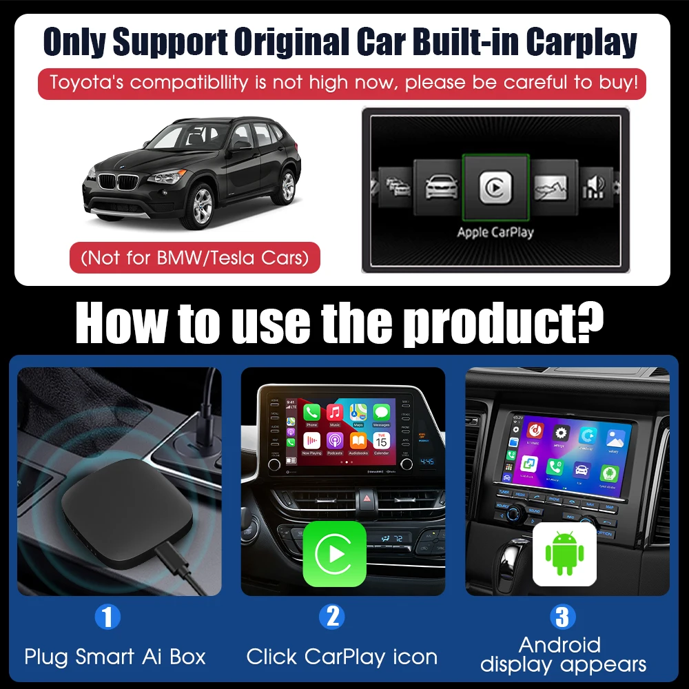 Android 13 Carplay Box Wireless Carplay Android Auto For Youtube Netflix For Opel  ADAM Astra Corsa Insignia KARL Mokka Zafira