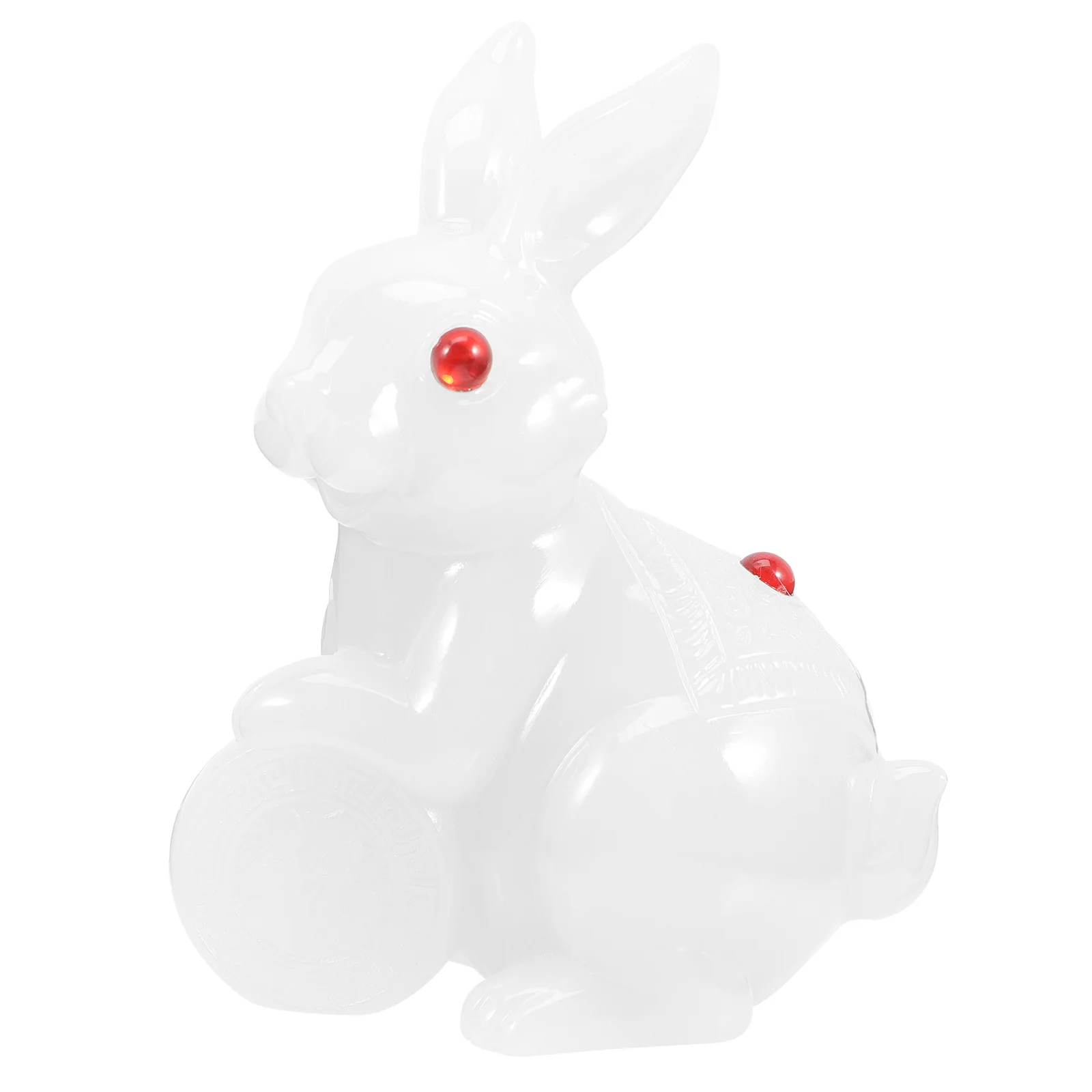 

Rabbit Statue Desktop Decorative Resin Bunny Ornament Creative New Year Home Decor Small Bunny Rabbit Ornament