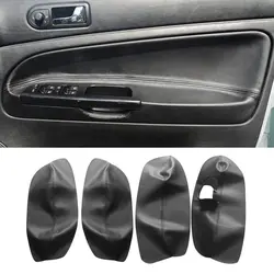 LHD For VW Passat B5 1998 1999 2000 2001 2002 2003 2004 2005 Microfiber Leather Car Door Handle Armrest Panel Cover Trim