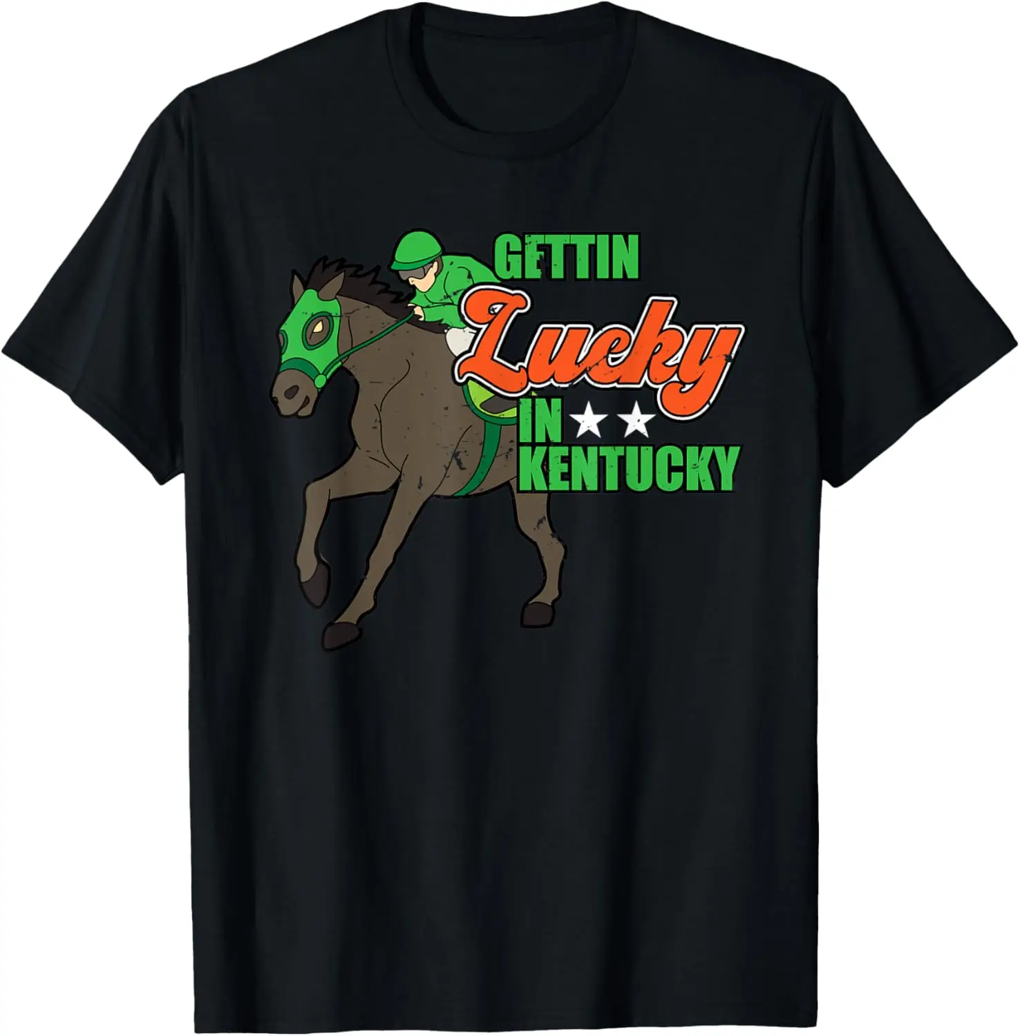 

Винтажная футболка Lucky In Kentucky Funny Horse Racing Lover