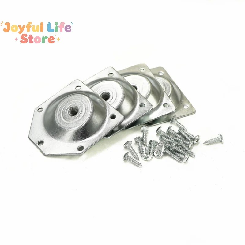 Hot Sale Angled Legs Fixing Plate Bracket Furniture Table Feet Set Screws Wood Connecting