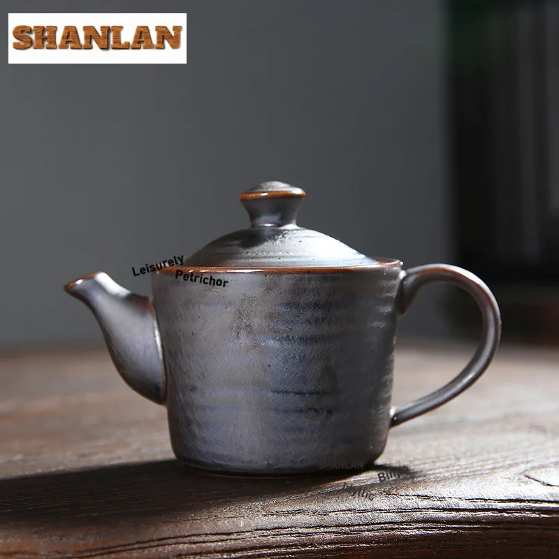 

160 мл японская железная ржавчина необработанная керамика чайник винтажный чайник для заварки чая чайник с фильтром чайная посуда коллекция