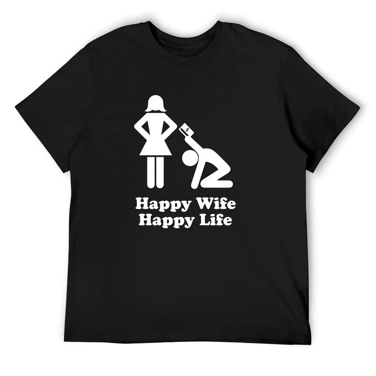 

Happy wife Happy Life T-Shirt Personalized t-shirt for a boy cotton graphic tees t shirts for men cotton