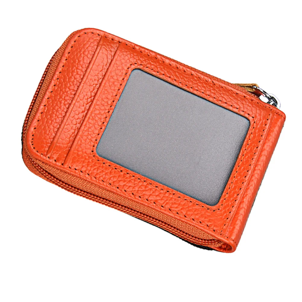 

1Pcs Rfid Anti-Theft Card Holder Multi-Slot Lightweight Wallet Large Capacity Credit Bus Pass Organizer Orange