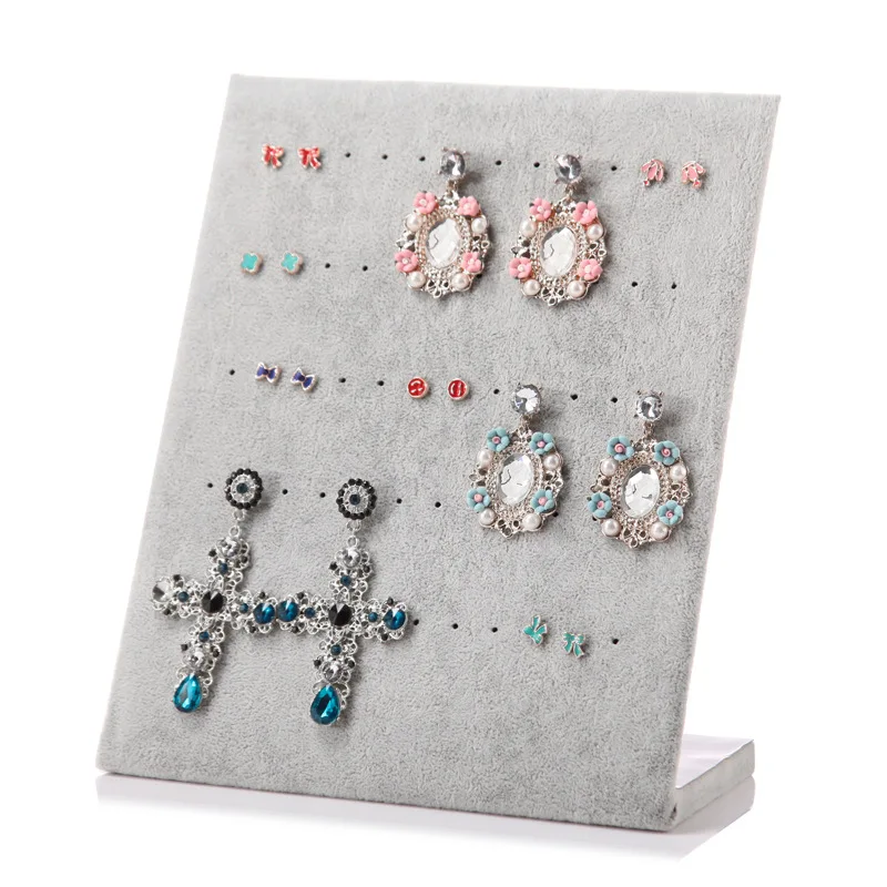 Jewelry Display Stand for Necklace Velvet Jewelry Organizer Portable Stud Earring Ring Display Holder Multicolor Jewelry Props