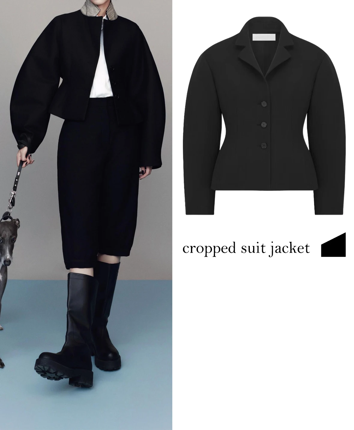 

FWRD Женский черный короткий пиджак с талией Женский модный повседневный черный короткий пиджак с талией # FWRD0112