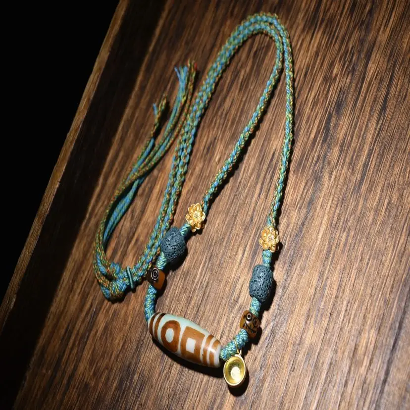 

1pcs/lot Boutique Tibetan Green Pine highland barley for double heaven and earth day beads handheld necklace hand string