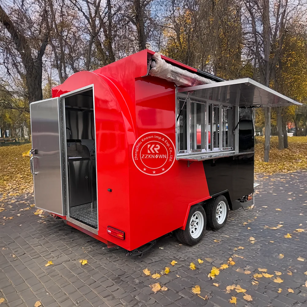 

Street Food Truck Mobile Ice Cream Cart Outdoor Coffee Kiosk Mobile Ice Cream Cart Concession Food Trailer