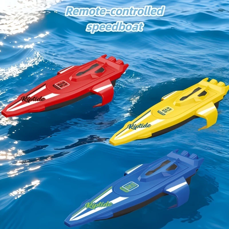 2026 Hot Children's High Speed Remote Control Boat Toy Submersible Electric Speedboat Simulated Ship Model for Boys Watercraft