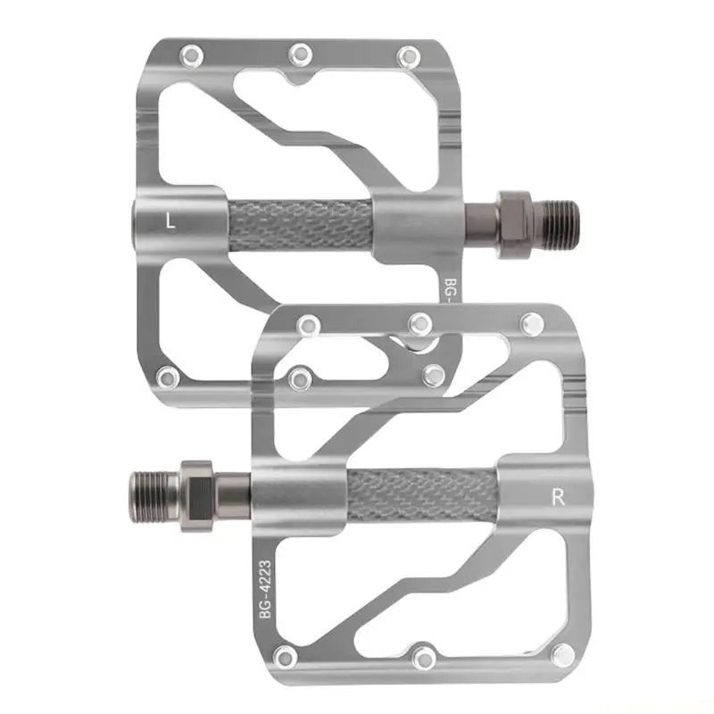 

M5TC 2pcs High performances Bike Pedals Aluminum with Anti Slip Texture Universal Compatibilities Bike Pedal for Safety