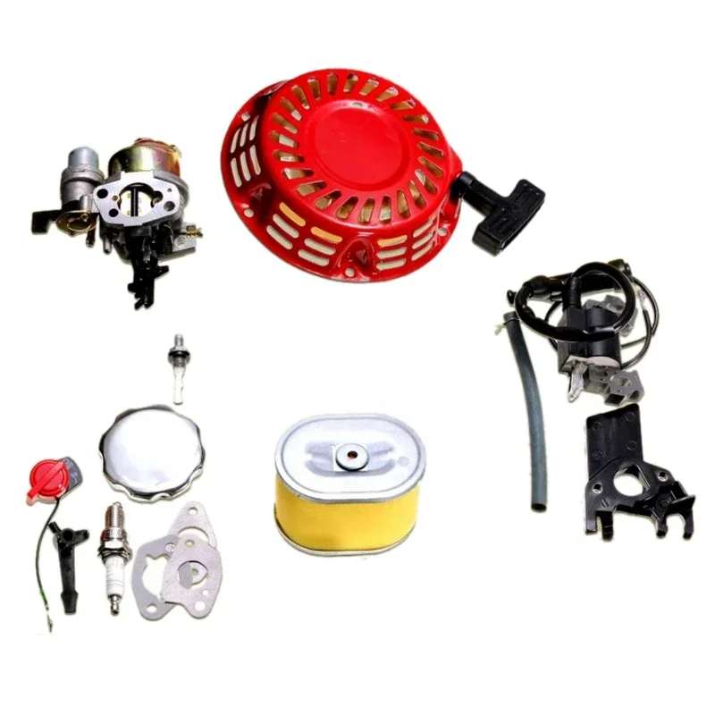 Kit Carburador para Honda Bobina de Ignição Vela de Ignição Filtro de ar Recoil de Ignição Gx160 Gx200 5.5hp Motor