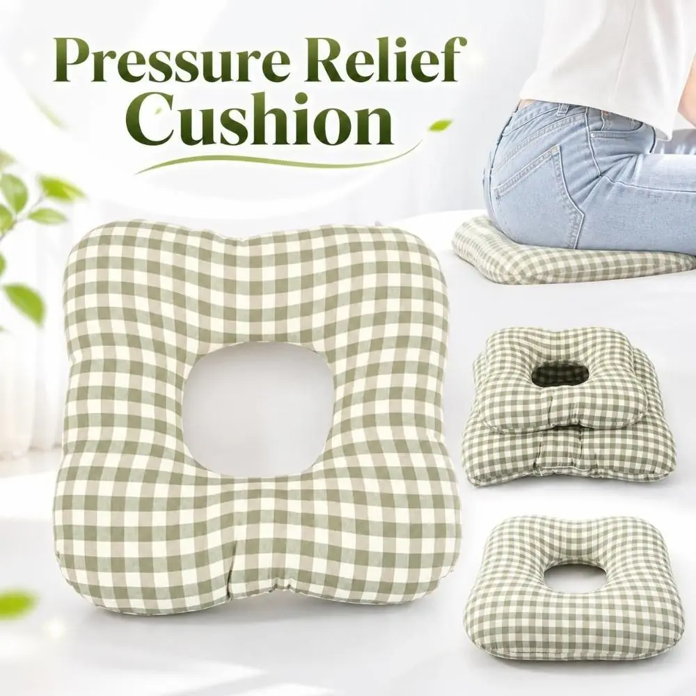 Practical Soft Pressure Relief Cushion Portable Reusable Bed Sore Cushion Breathable Cotton Anti-Decubitus Pad Multipurpose
