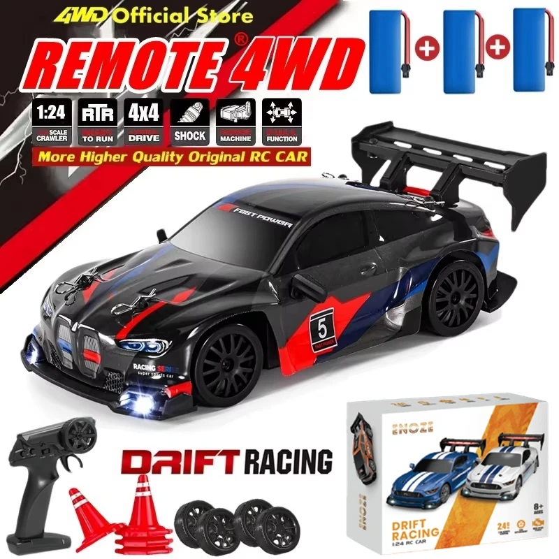

Remote Control RC Drift Racing Car Toy for Kids 4WD High Speed Truck Model Vehicle with LED Lights Gift for Children Boy Adults