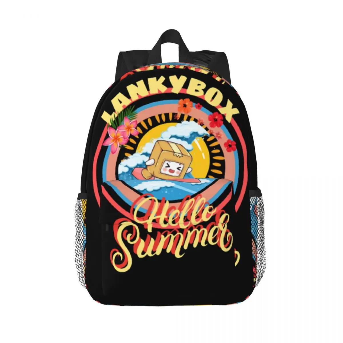 Rocky Lankybox Lanky Box Backpacks Boys Girls Bookbag Cartoon Students School Bags Laptop Rucksack Shoulder Bag Large Capacity