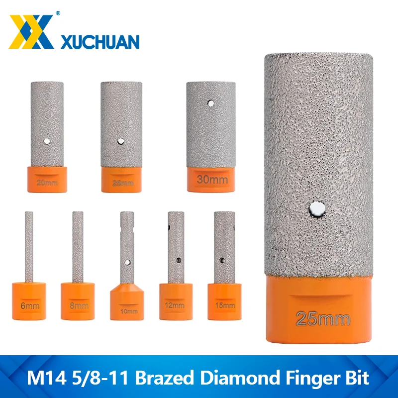 

XUCHUAN Diamond Milling Bit 5/8-11" Thread Brazed Diamond Ball Nose Milling Bit For Tile Marble Concrete 6/8/10/12/15/20/25/30mm
