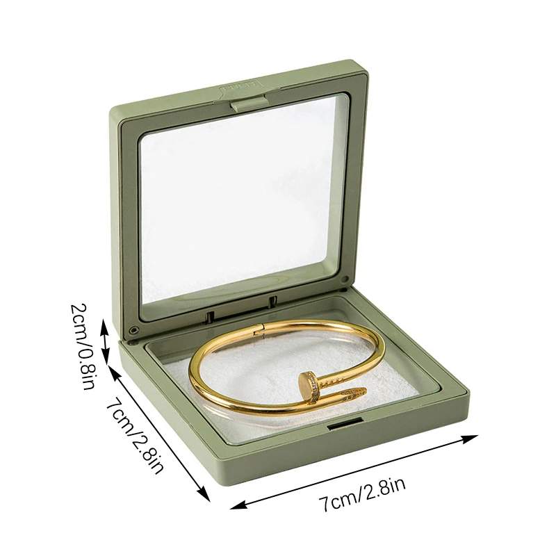 Easy Carry And Storage Small Travel Portable Jewelry Case Holder For Necklaces Earrings Rings And Pearls 2.8×2.8in