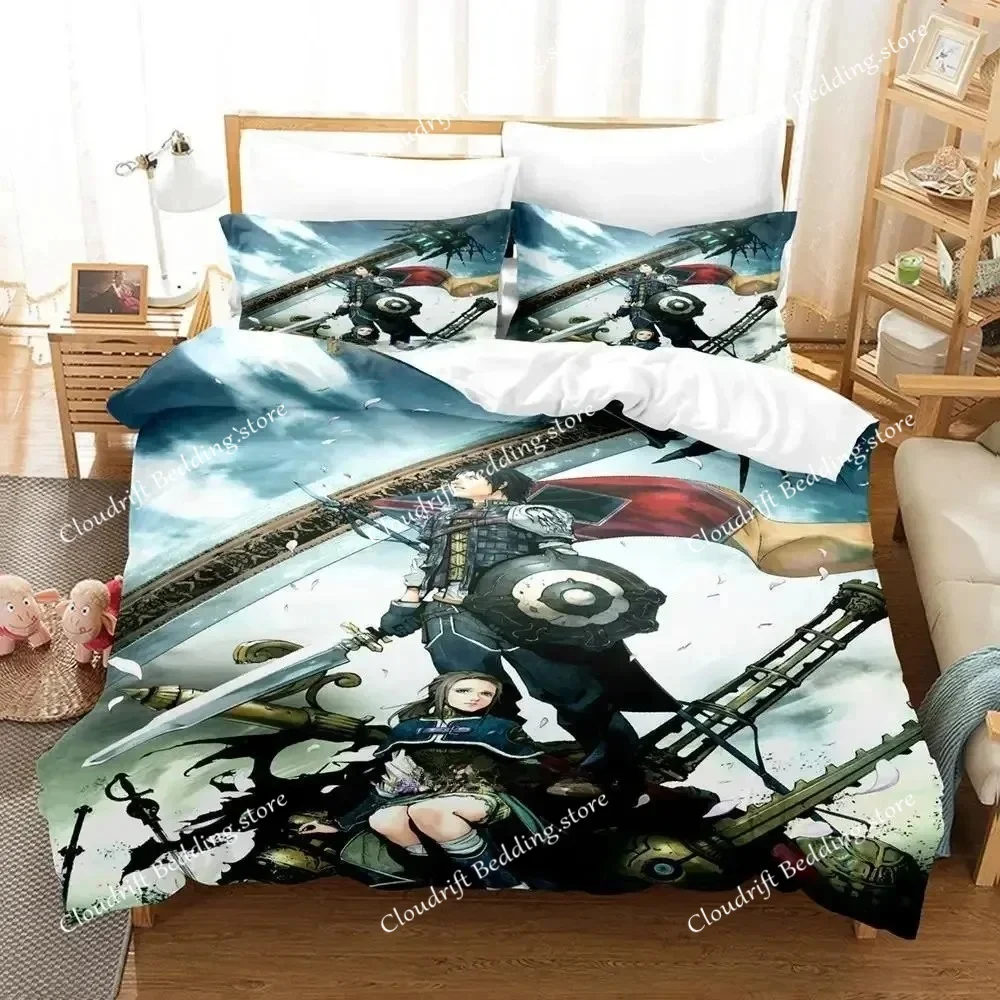 

The Last Remnant Bedding Set Cartoon Anime Adult Kid Bedroom Duvetcover Sets 3D Kawaii quarto masculino twin set