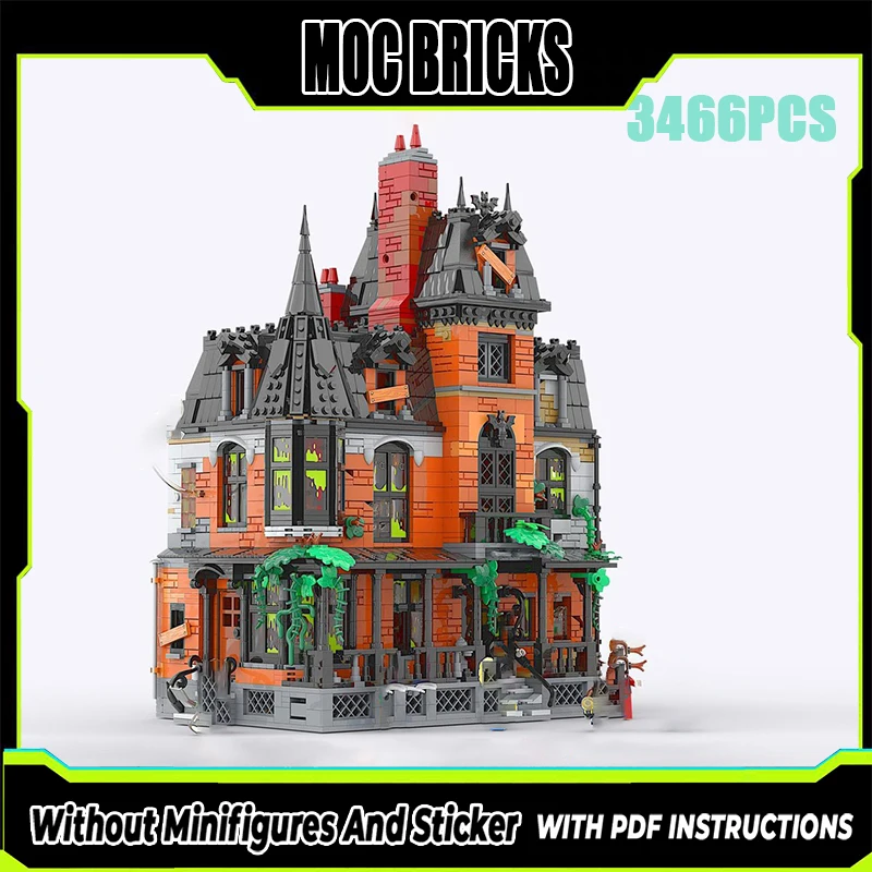 منتج جديد رائع MOC بنة نموذج على الطراز الفيكتوري تكنولوجيا منزل مسكون وحدات لعبة أطفال مجموعة تجميع ذاتية الصنع #1