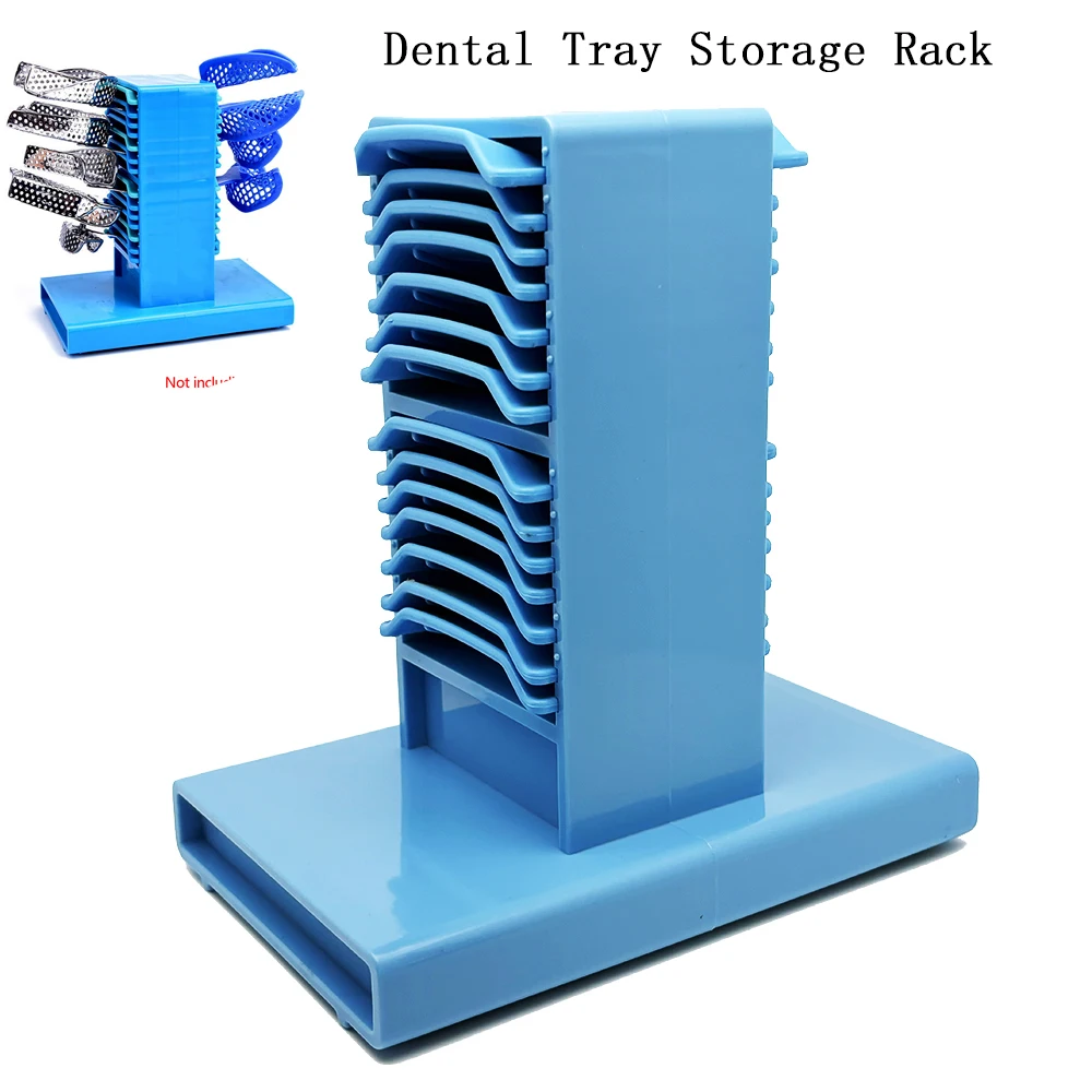 Dental Tray Storage Rack Dental Impression Tray Holder Stand convenient to clean Collection Trays Assorted Dental Tools