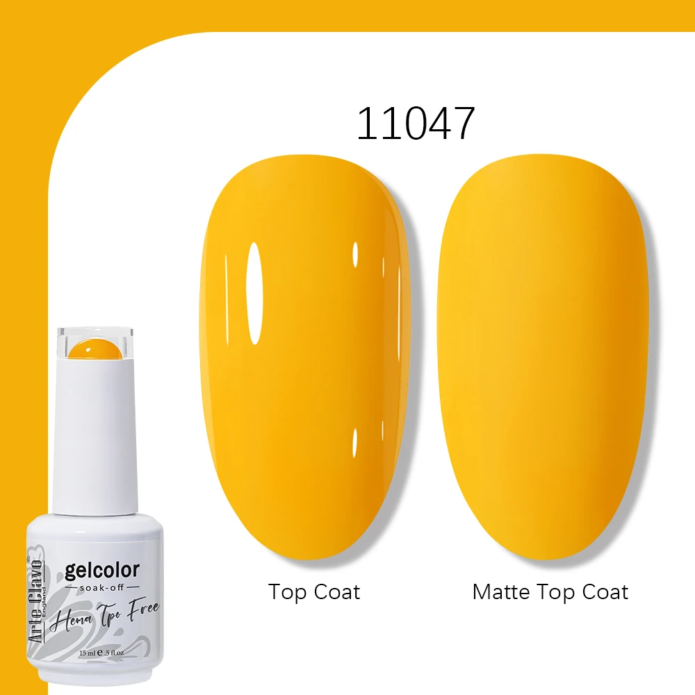 Arte Clavo Gel Nagellak 400 Kleuren 15 ml Semi Permanente Gel Vernis Base Top Coat Nail Art Manicure Losweken LED UV Salon Gel
