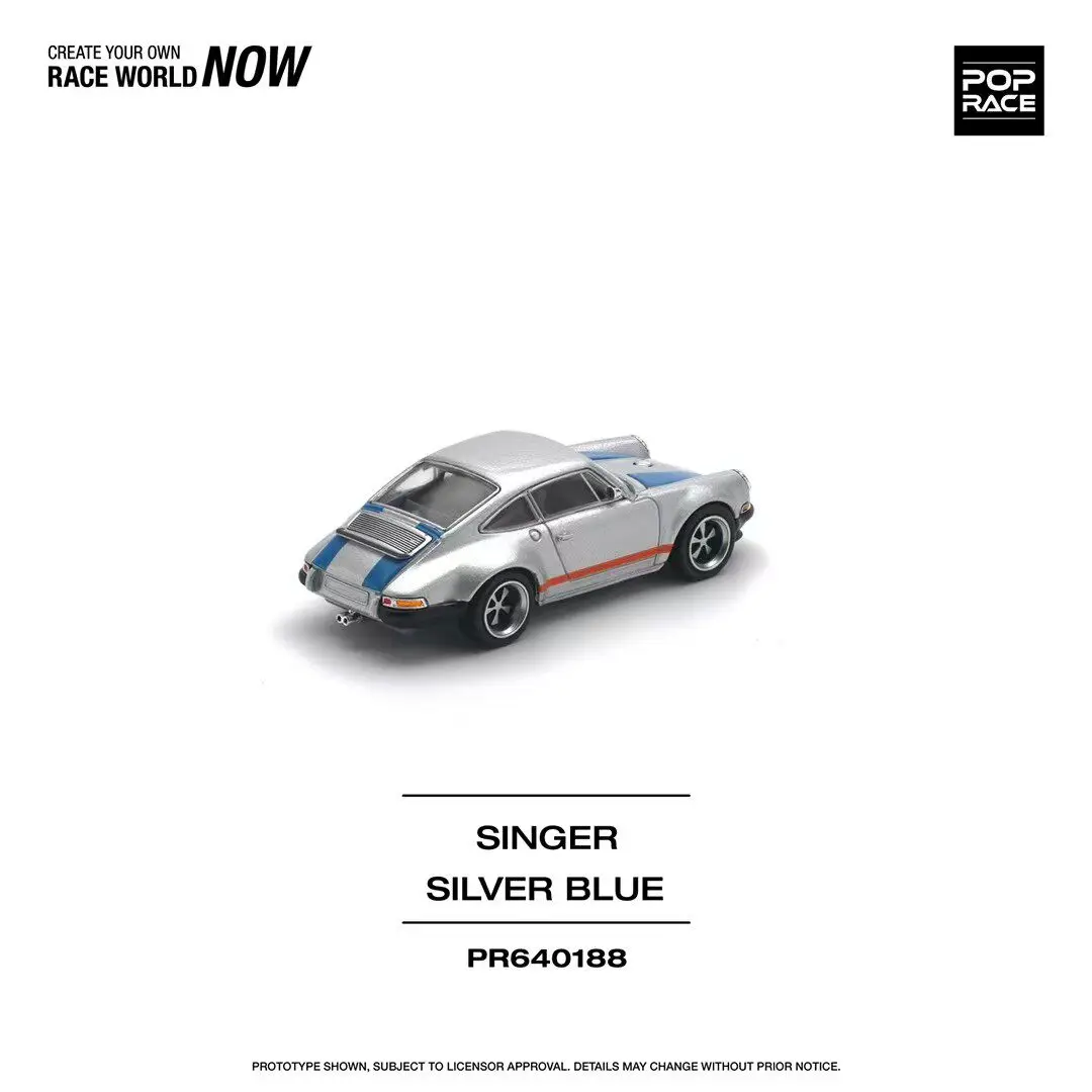 Diecast POPRACE 1:64 Scale Porsche Singer Alloy Car Model