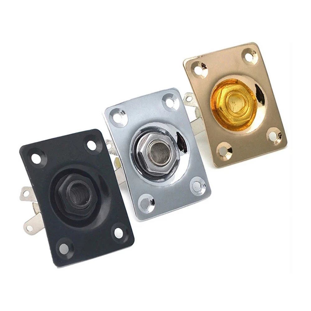 

Instruments Jack Plate & Screws Guitar Replacemnet Electric Guitar Parts Output Socket Outputing Jack Jnput Jack Stereo Jack