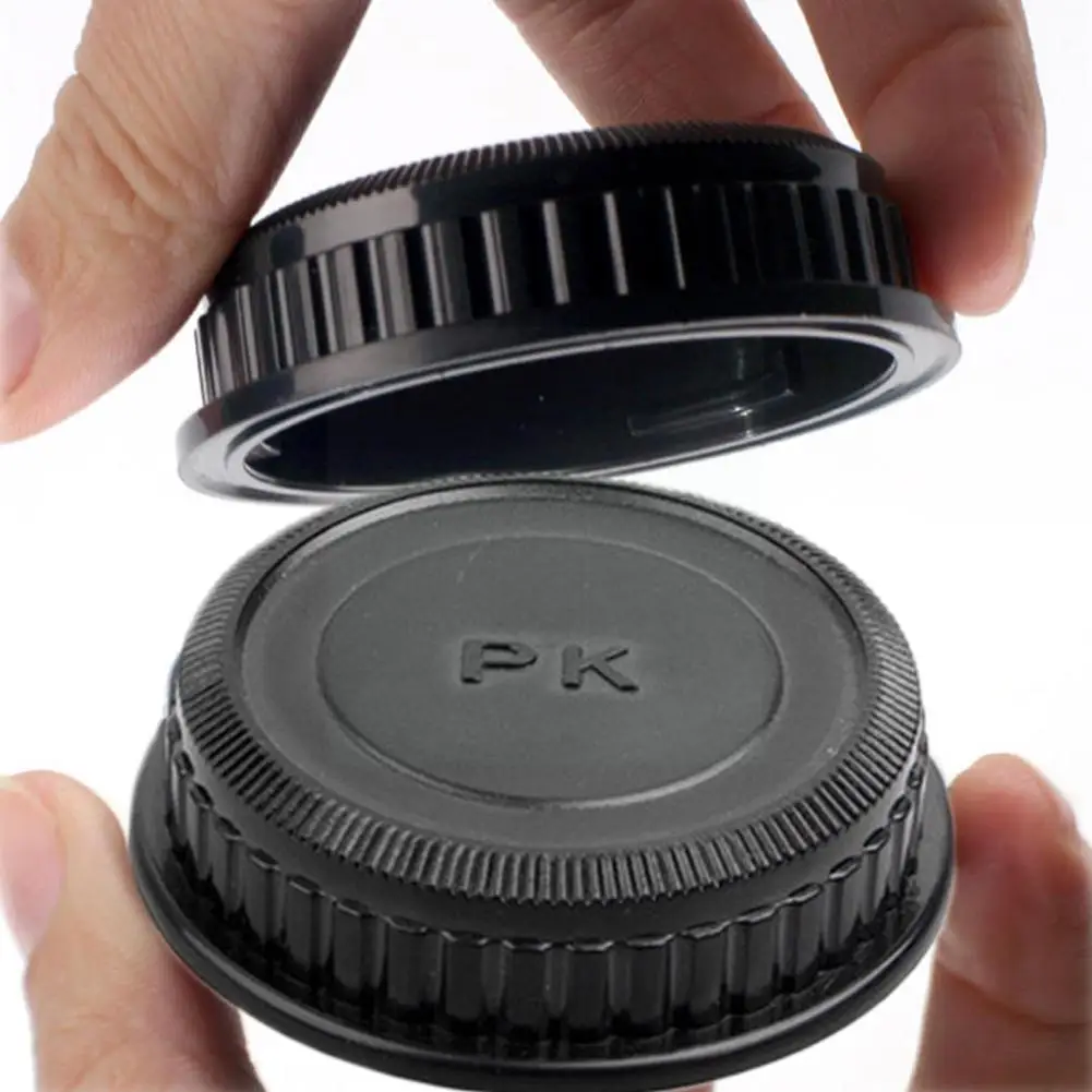 

Rear Lens Cover For Pentax Pk 18-55mm 55-300mm 40mm Accessories Camera Black Camera Protector Action R3C7