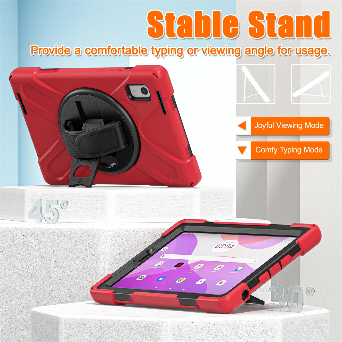 Case for Lenovo Tab M9 (9 Inch) 2022 Anti-fall Shock-proof with Foldable Stand for Lenovo Tab M9 HD TB-310FU 9