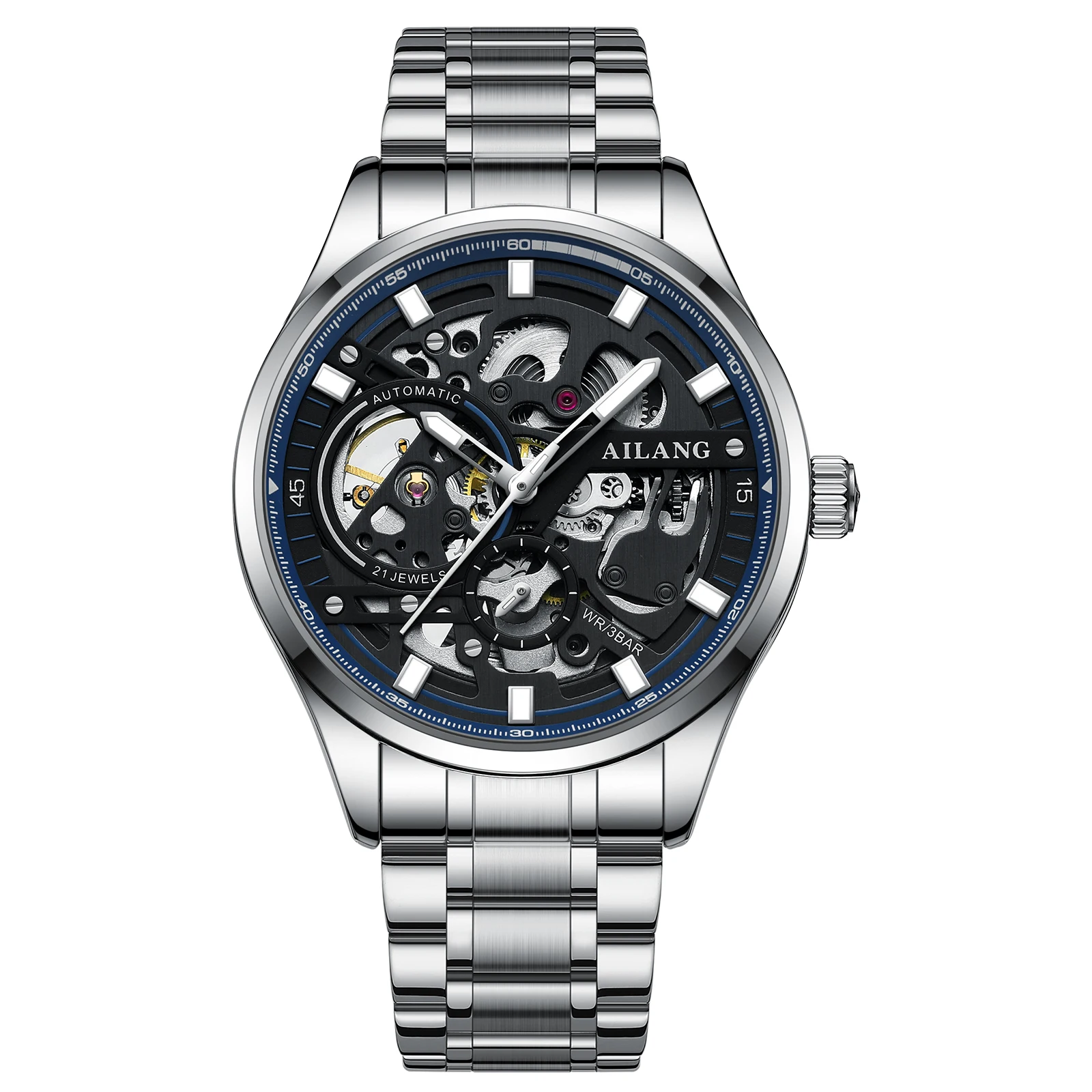 

Ailang genuine watch for men waterproof skeleton tourbillon luminous automatic tideway fashion mechanical wristwatch