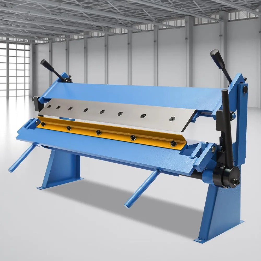 Industrial 24 inch Pan and Box Brake Sheet 0 135° Sheet Metal Bending Brake Adjustable Fingers